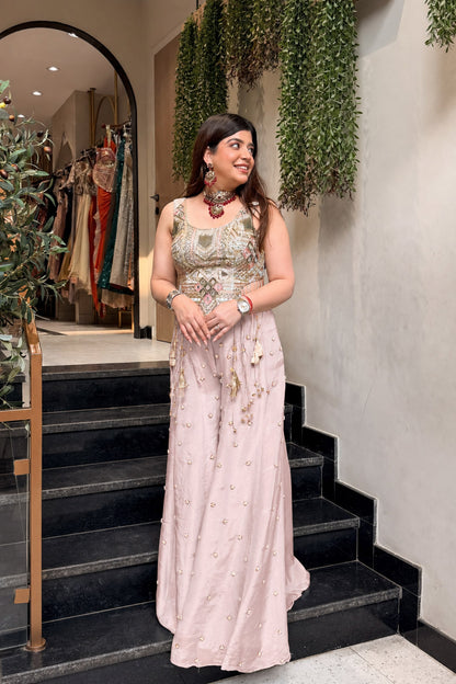 Faryal Hand Embroidered Co ord Set