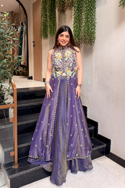 Vidhira Hand Embroidered Lehenga