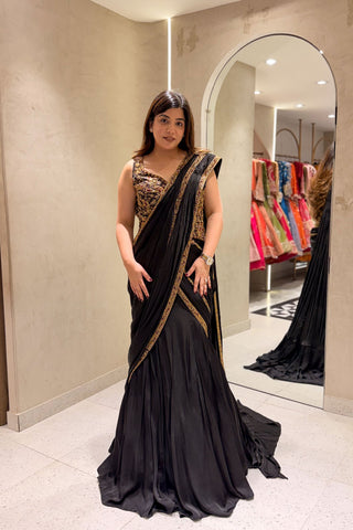 Arunika Hand Embroidered Drape Saree