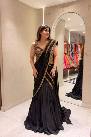 Arunika Hand Embroidered Drape Saree