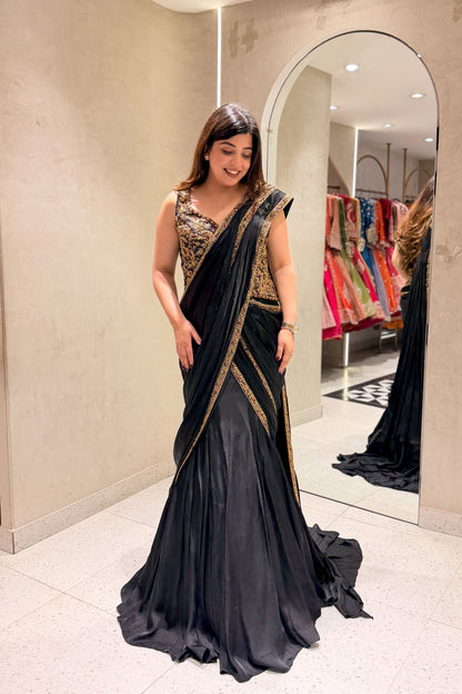 Arunika Hand Embroidered Drape Saree