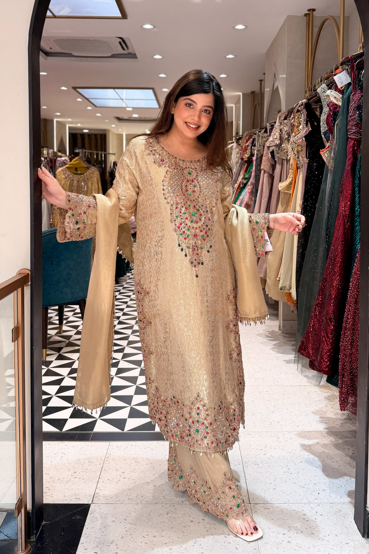 Shreen Hand Embroidered Suit Set