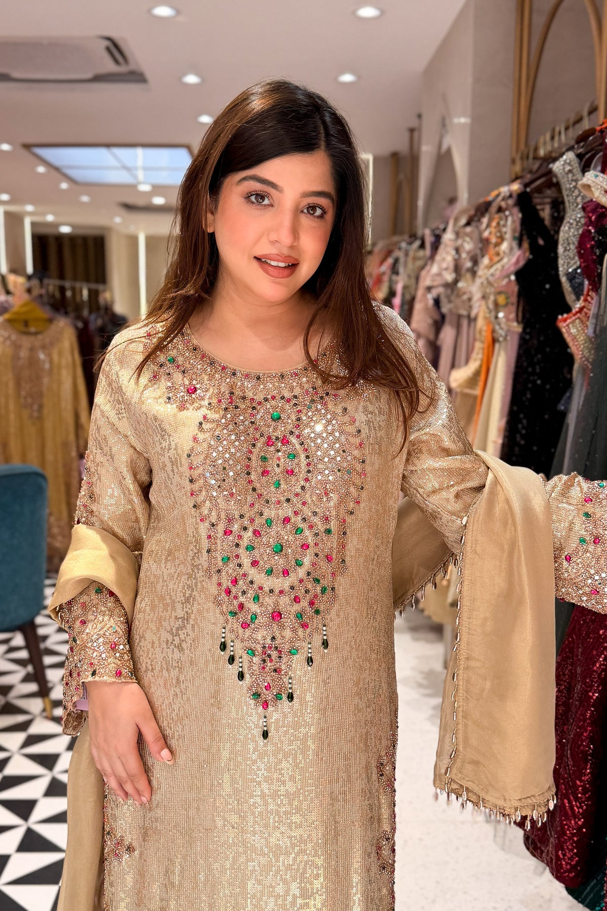 Shreen Hand Embroidered Suit Set