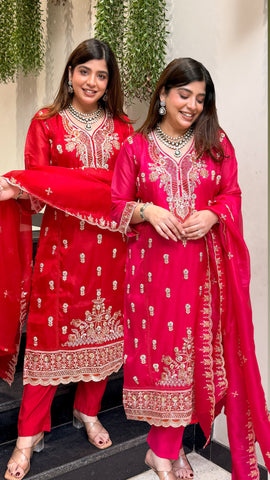 Iqra Hand Embroidered Suit Set