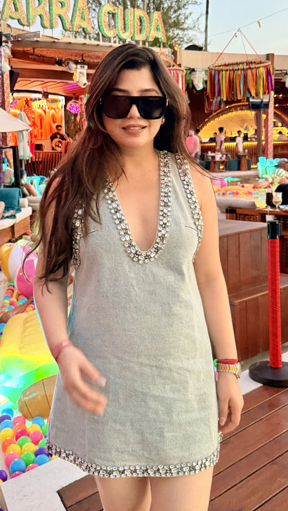 Billey Crystal Embellished Dress