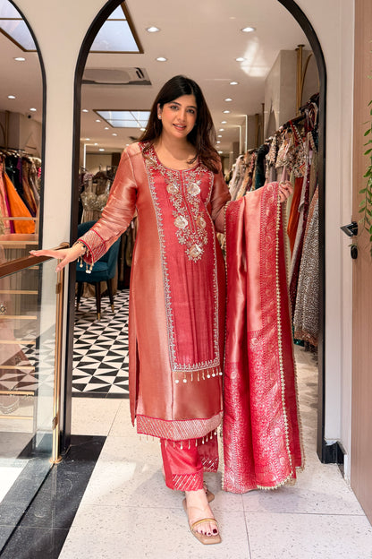 Sudha Hand Embroidered Suit Set