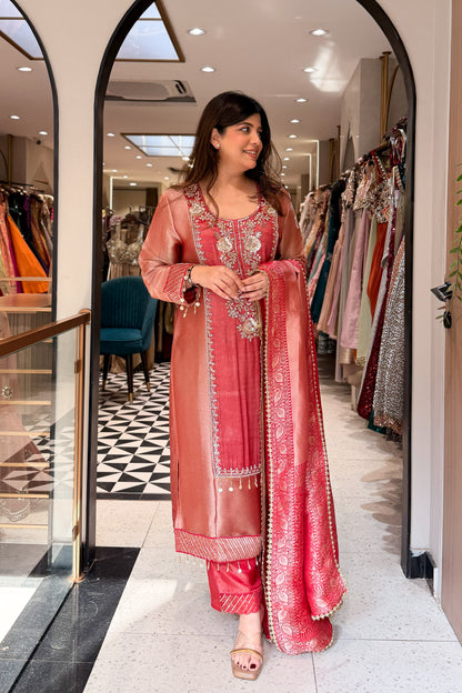 Sudha Hand Embroidered Suit Set