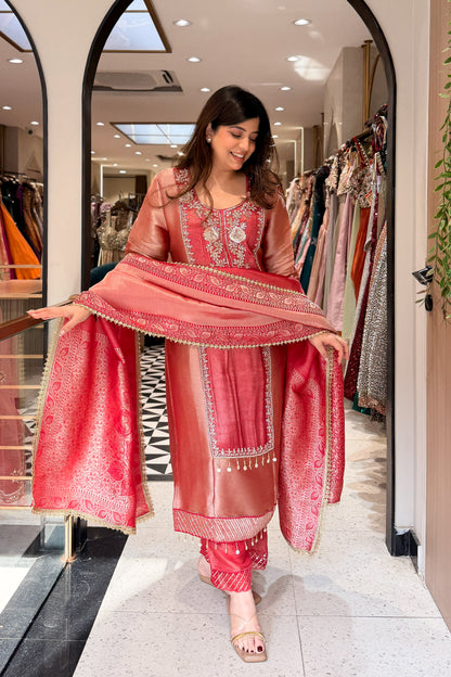 Sudha Hand Embroidered Suit Set