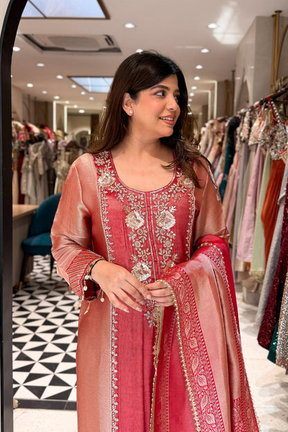 Sudha Hand Embroidered Suit Set