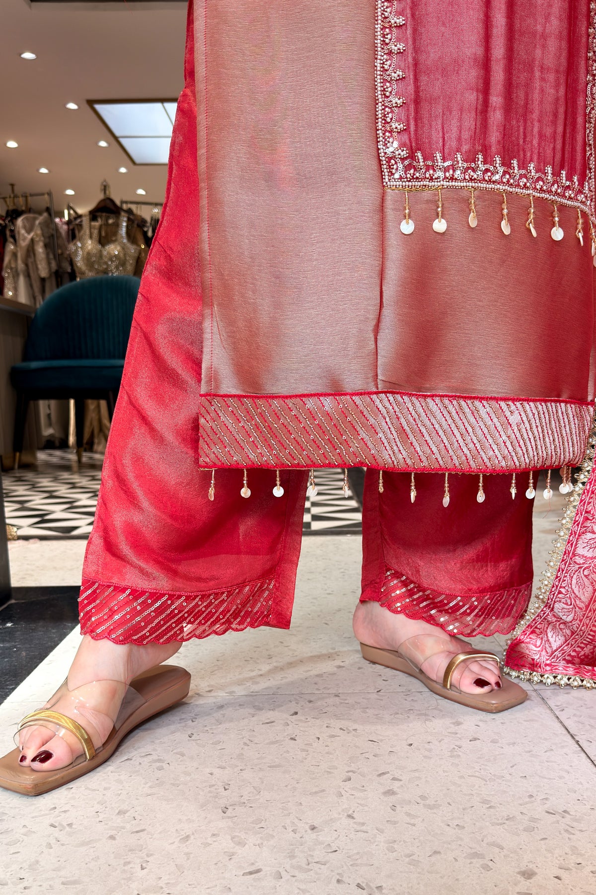 Sudha Hand Embroidered Suit Set