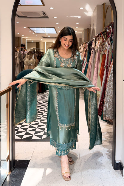 Sudha Hand Embroidered Suit Set
