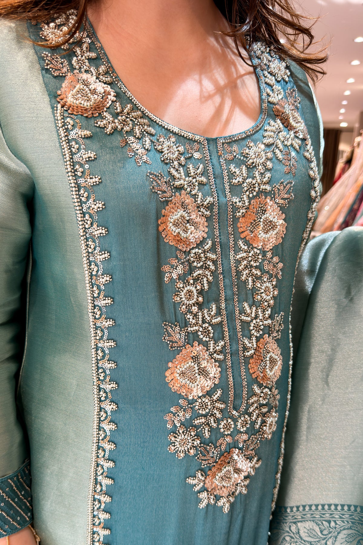 Sudha Hand Embroidered Suit Set