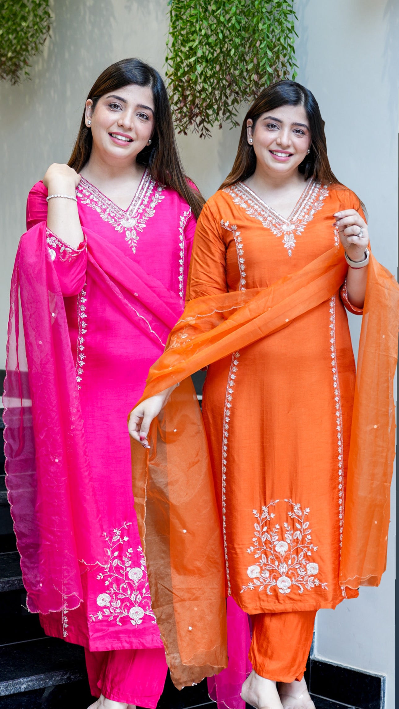 Visaya Hand Embroidered Suit Set