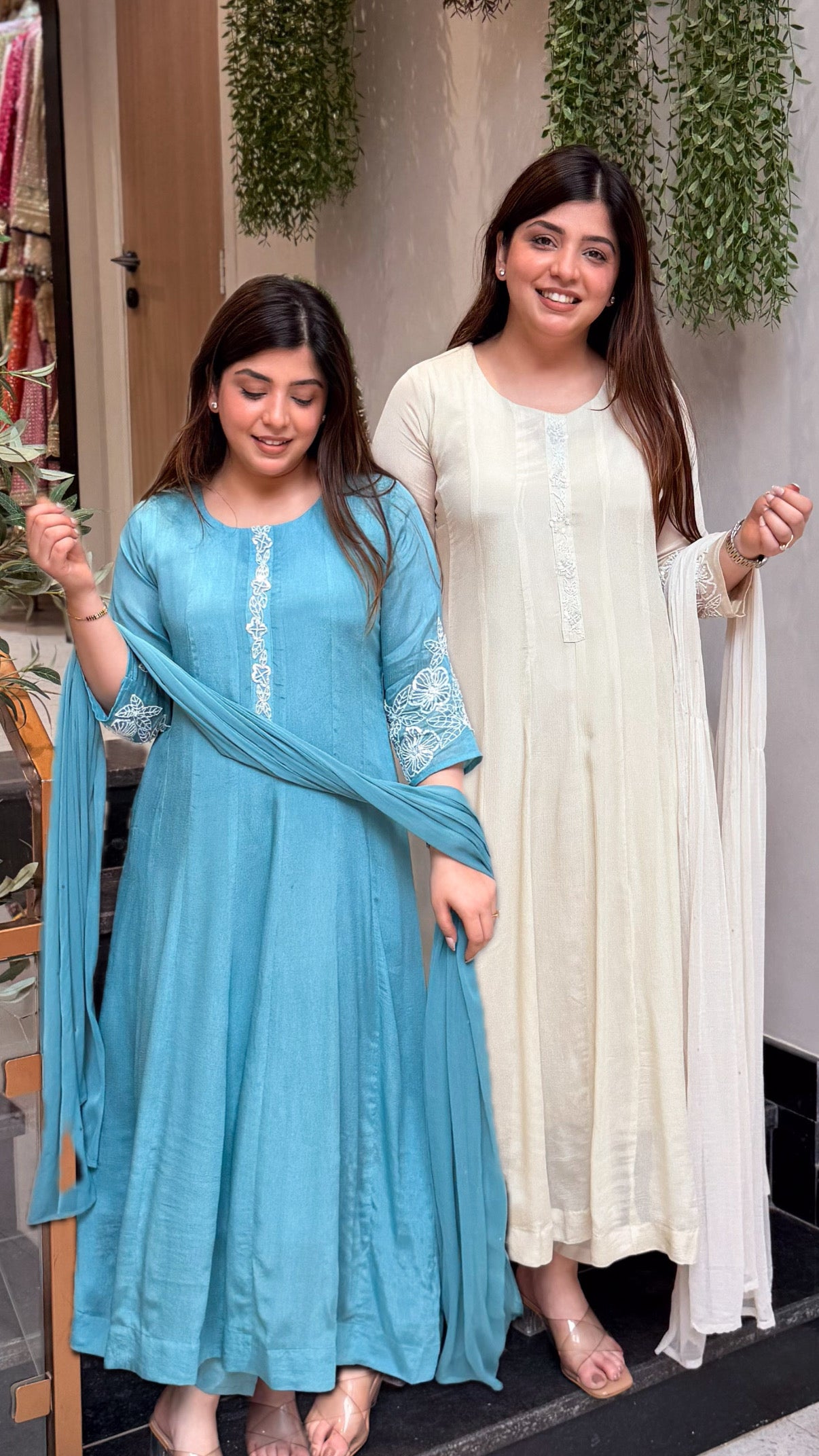 Mishita Embroidered Anarkali Suit Set