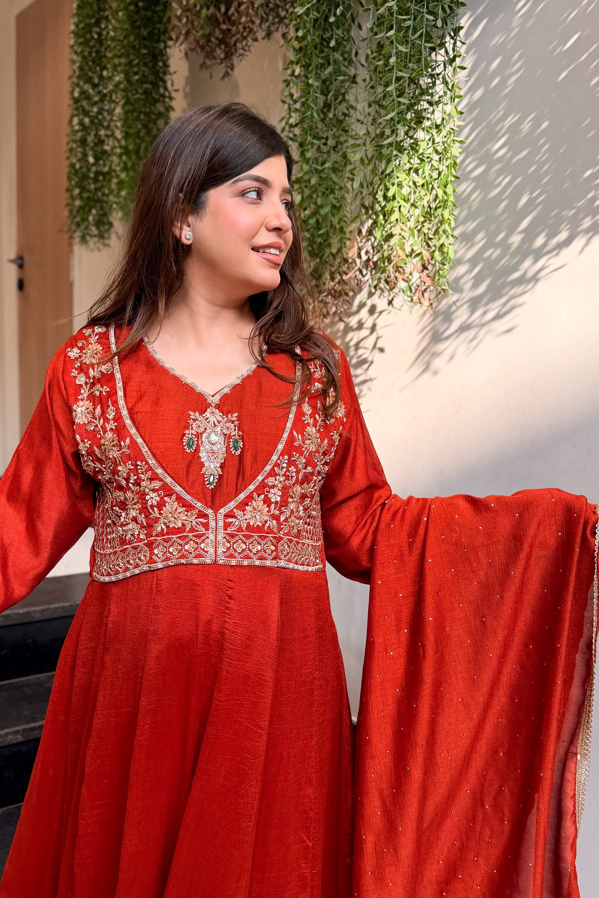 Eira Hand Embroidered Anarkali Suit Set
