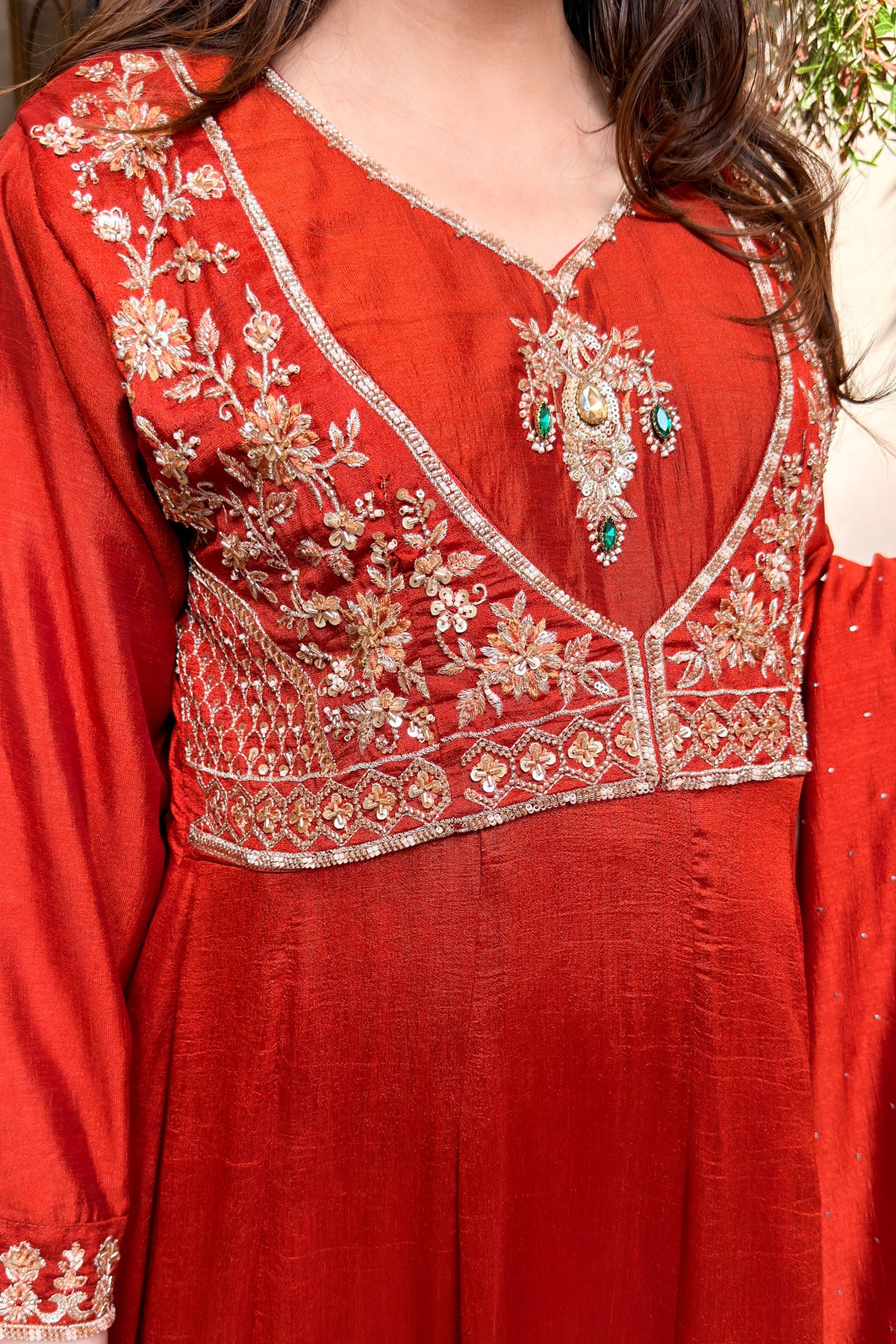 Eira Hand Embroidered Anarkali Suit Set