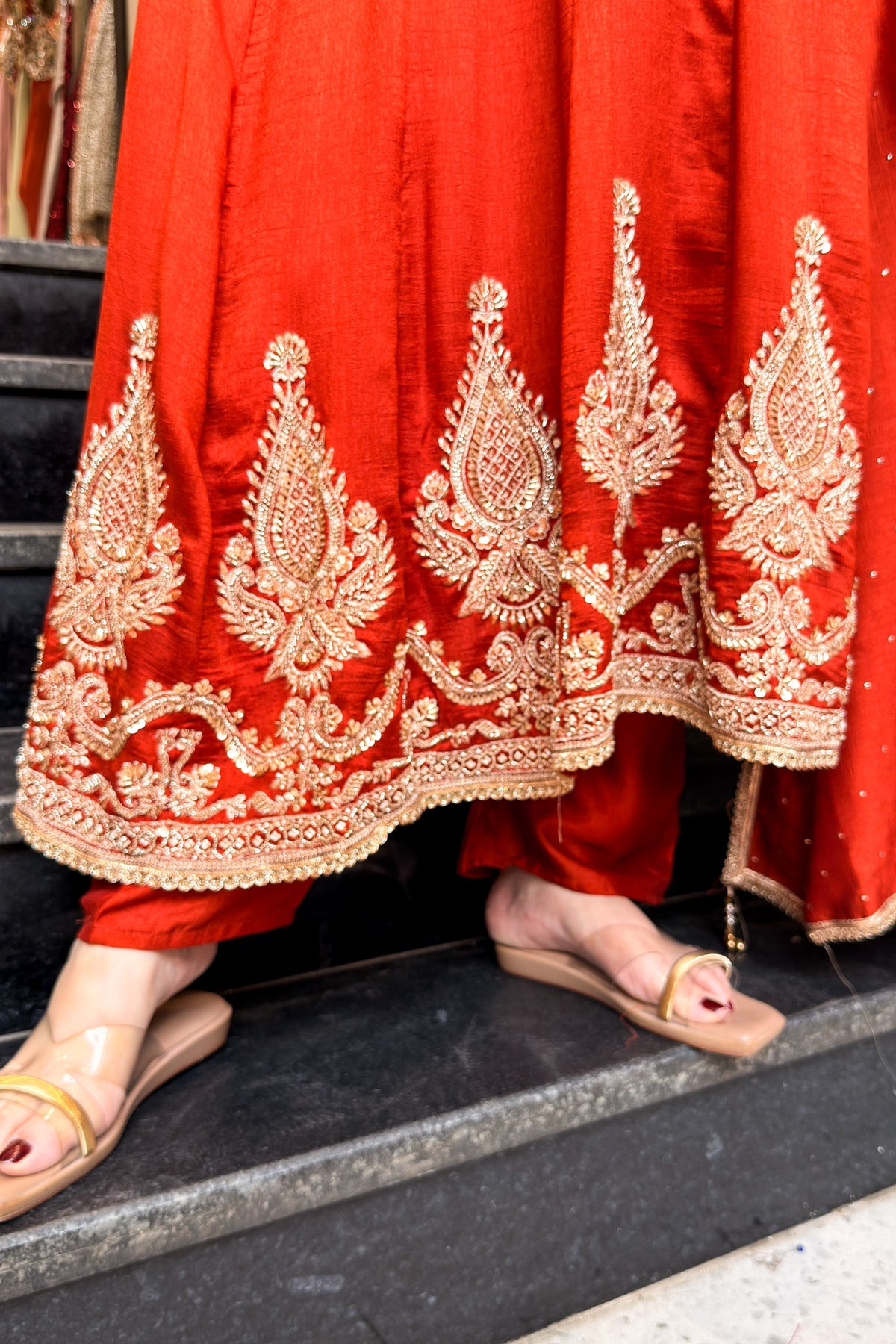 Eira Hand Embroidered Anarkali Suit Set