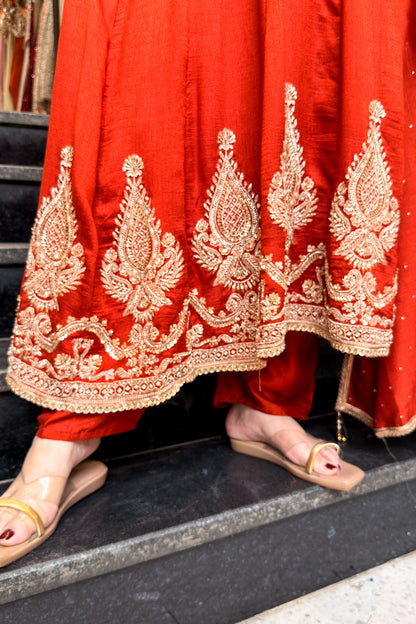 Eira Hand Embroidered Anarkali Suit Set