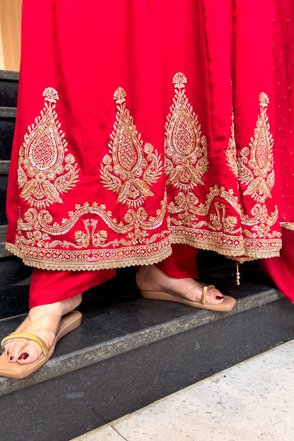 Eira Hand Embroidered Anarkali Suit Set
