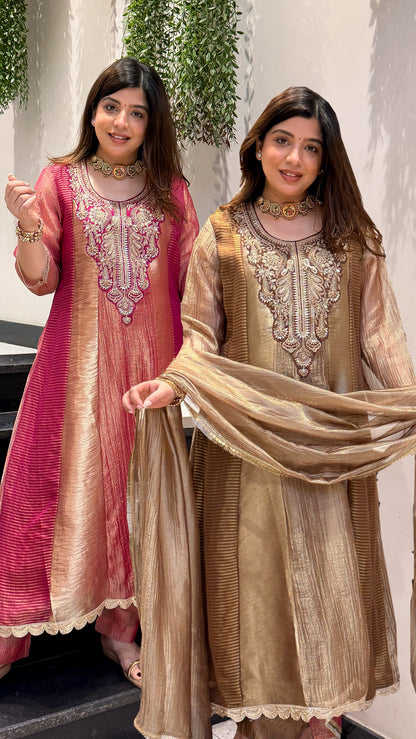 Rimi Embroidered Anarkali Suit Set