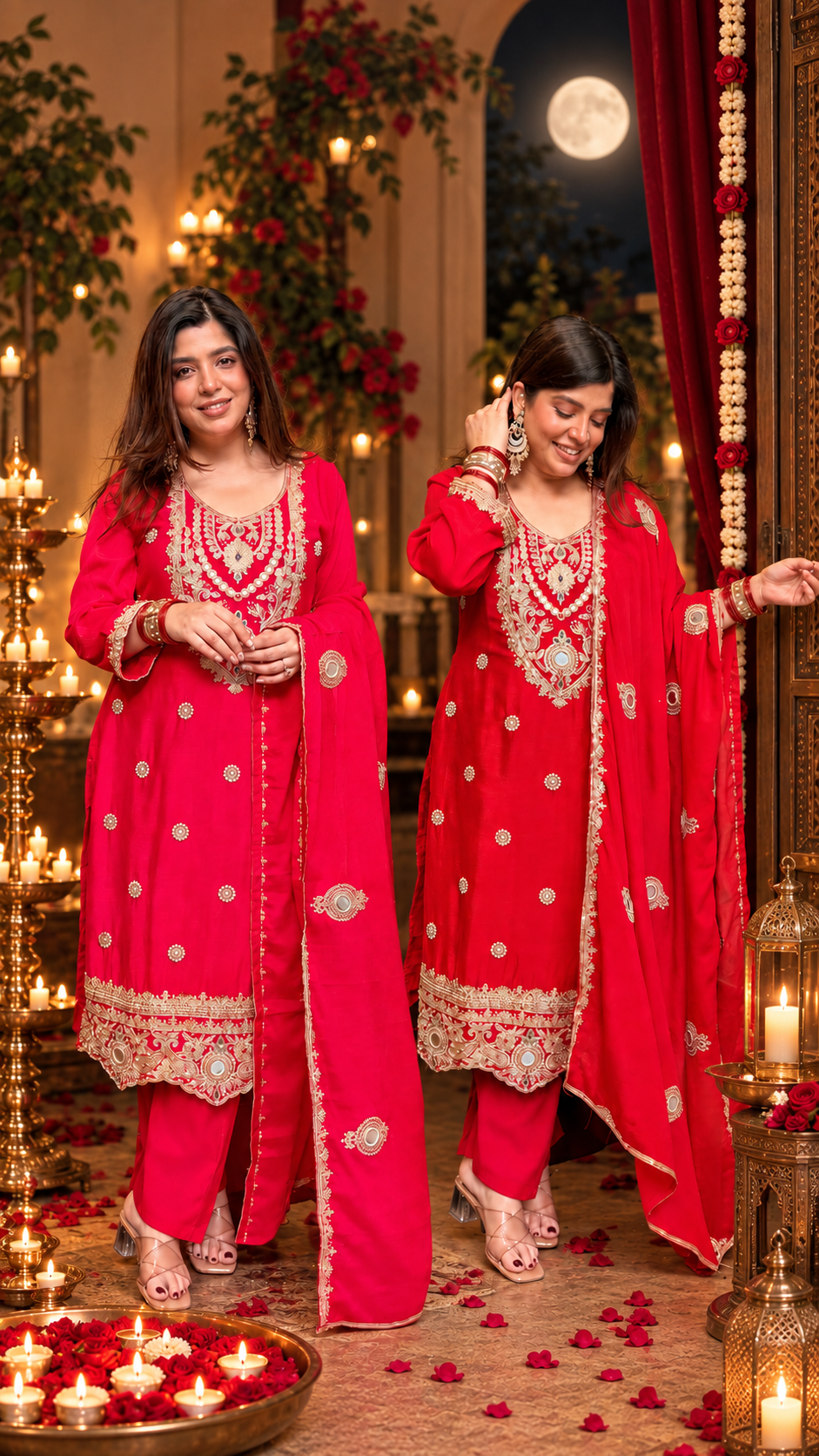 Nadira Embroidered Suit Set