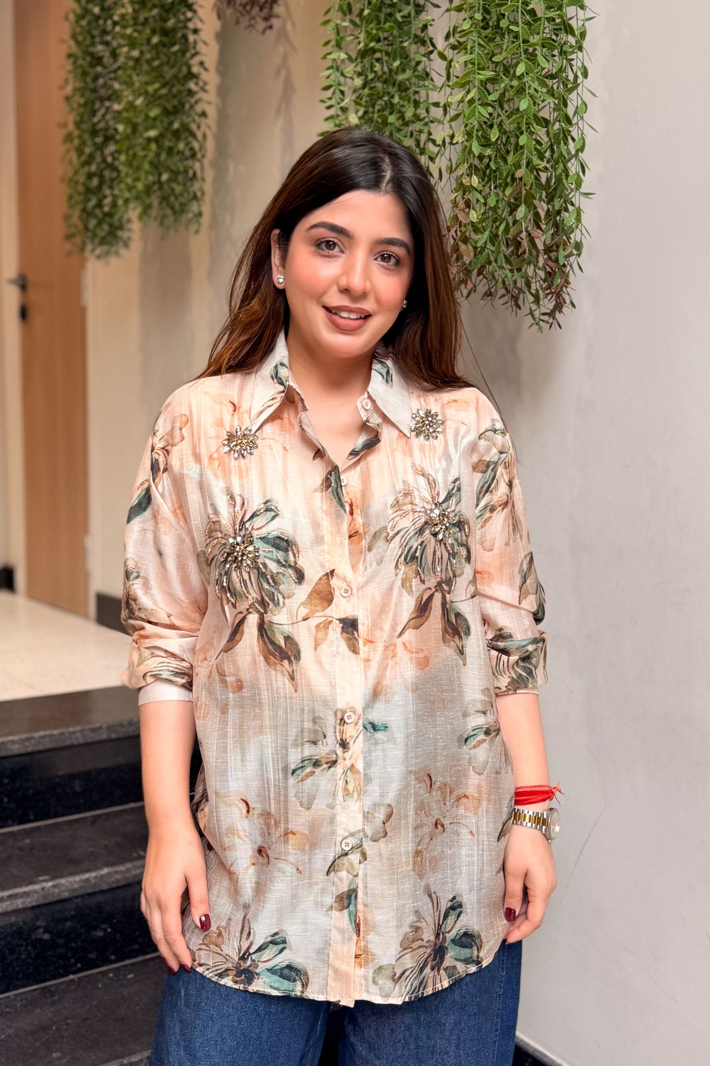 Levi Floral Embroidered Shirt