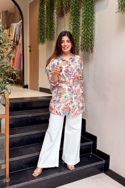 Logan Floral Embellished Shirt