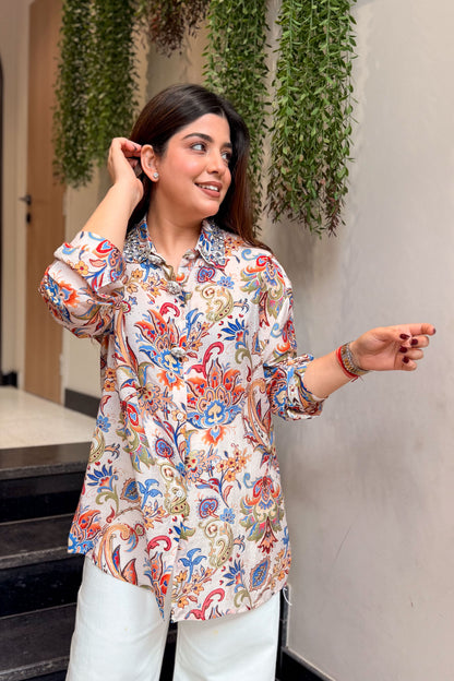 Logan Floral Embellished Shirt