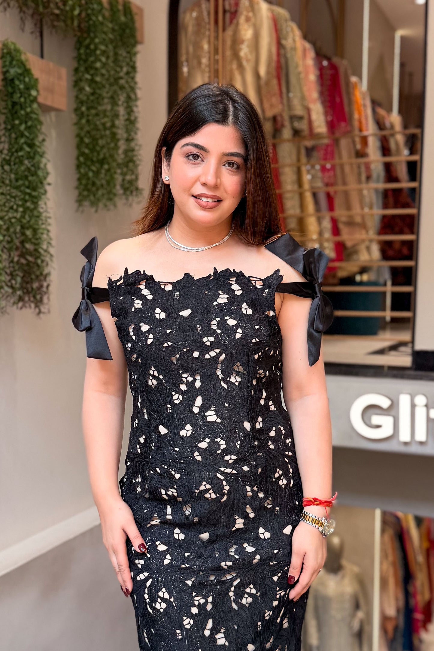 Cilia Long Black Dress