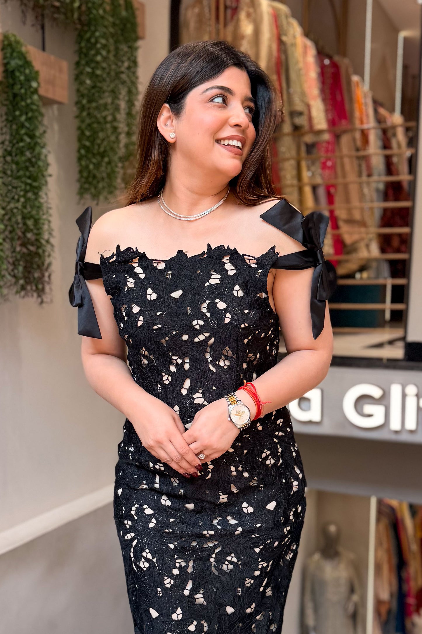 Cilia Long Black Dress