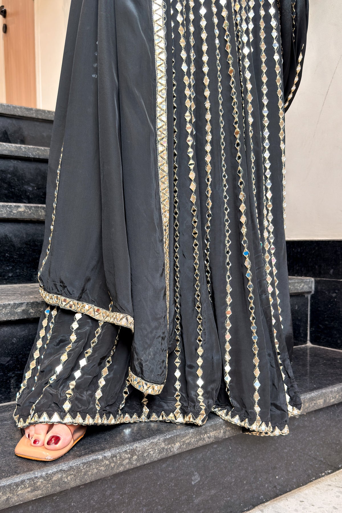 Vainavi Hand Embroidered Drape Saree