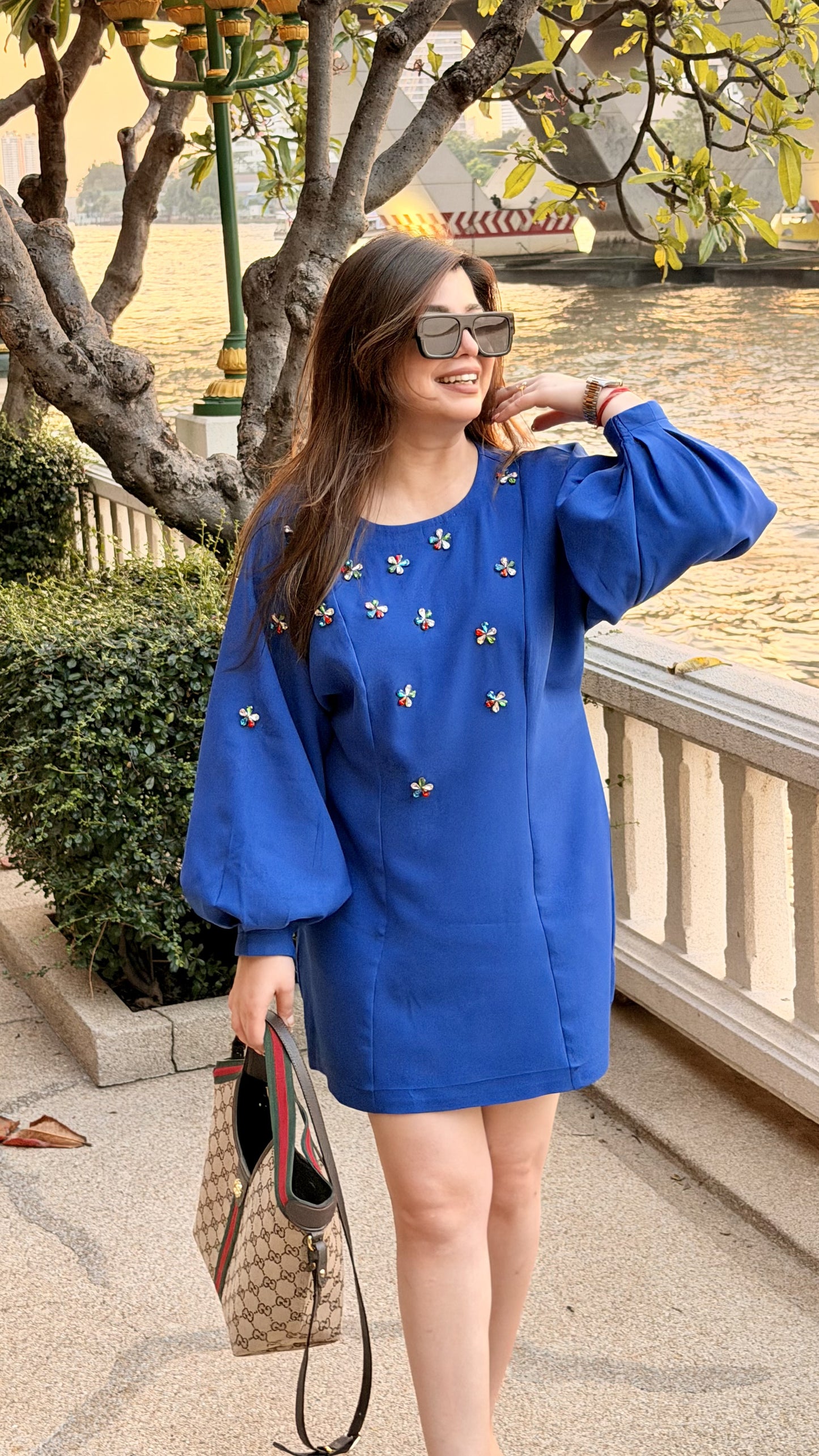 Zinnia Crystal Embellished Dress