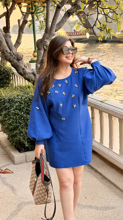 Zinnia Crystal Embellished Dress