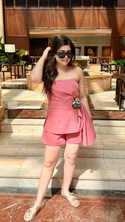 Veniza Patch Detailing Three Piece Set