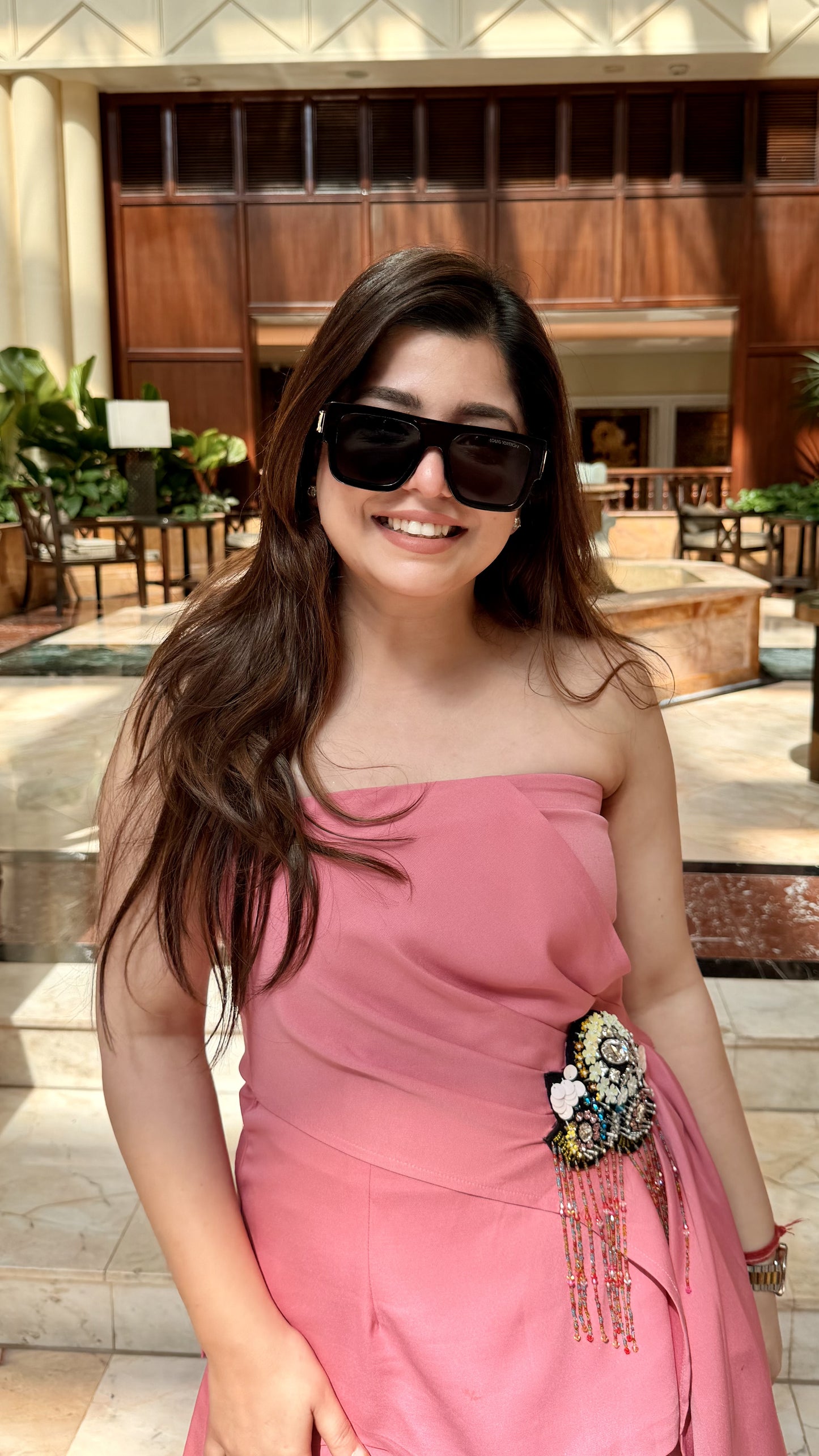 Veniza Patch Detailing Three Piece Set