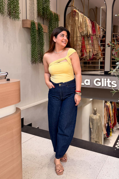 Aster Inbuilt Bra Cutout Top