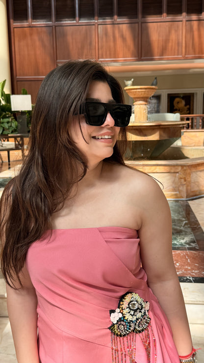 Veniza Patch Detailing Three Piece Set