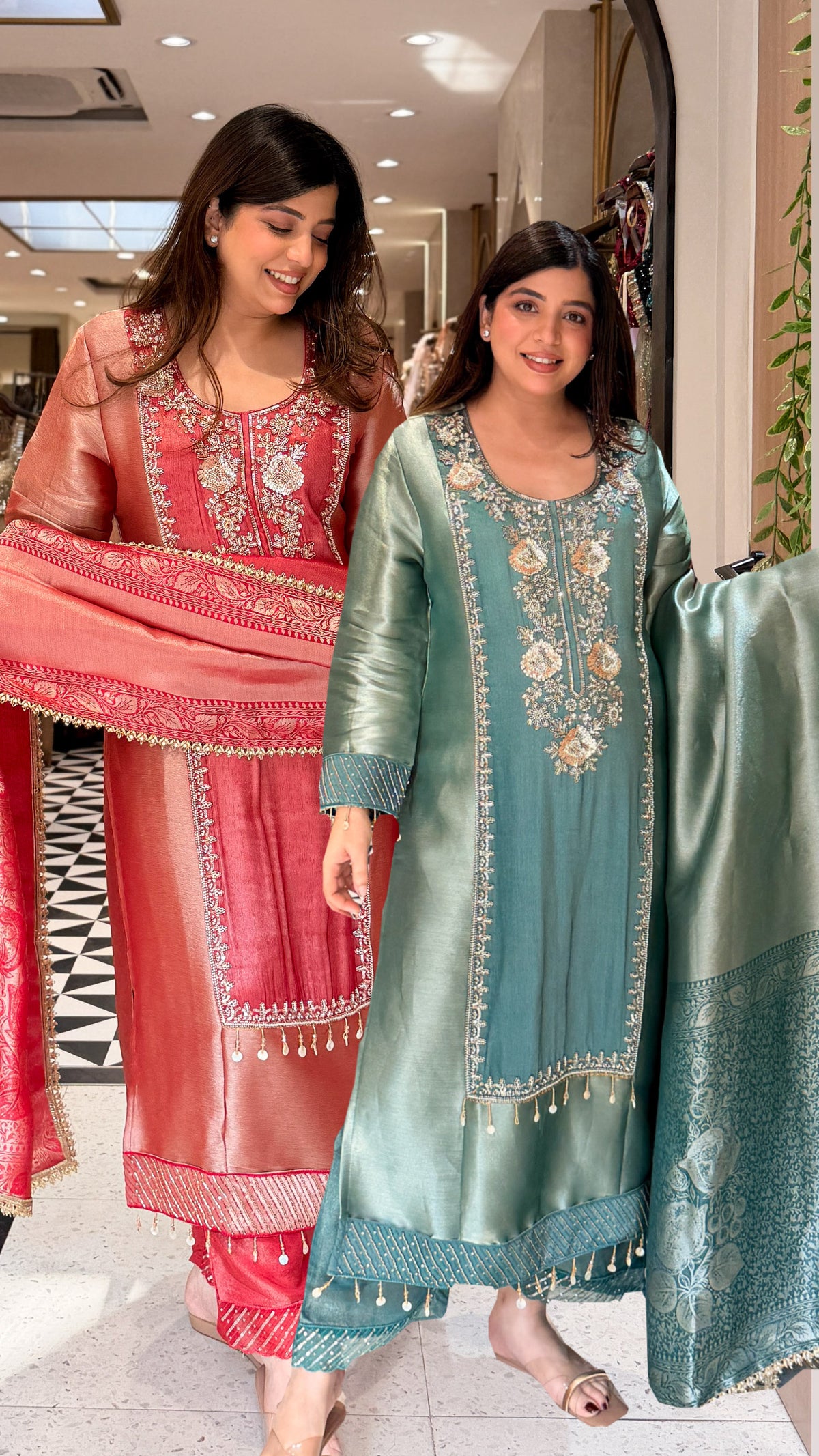 Sudha Hand Embroidered Suit Set