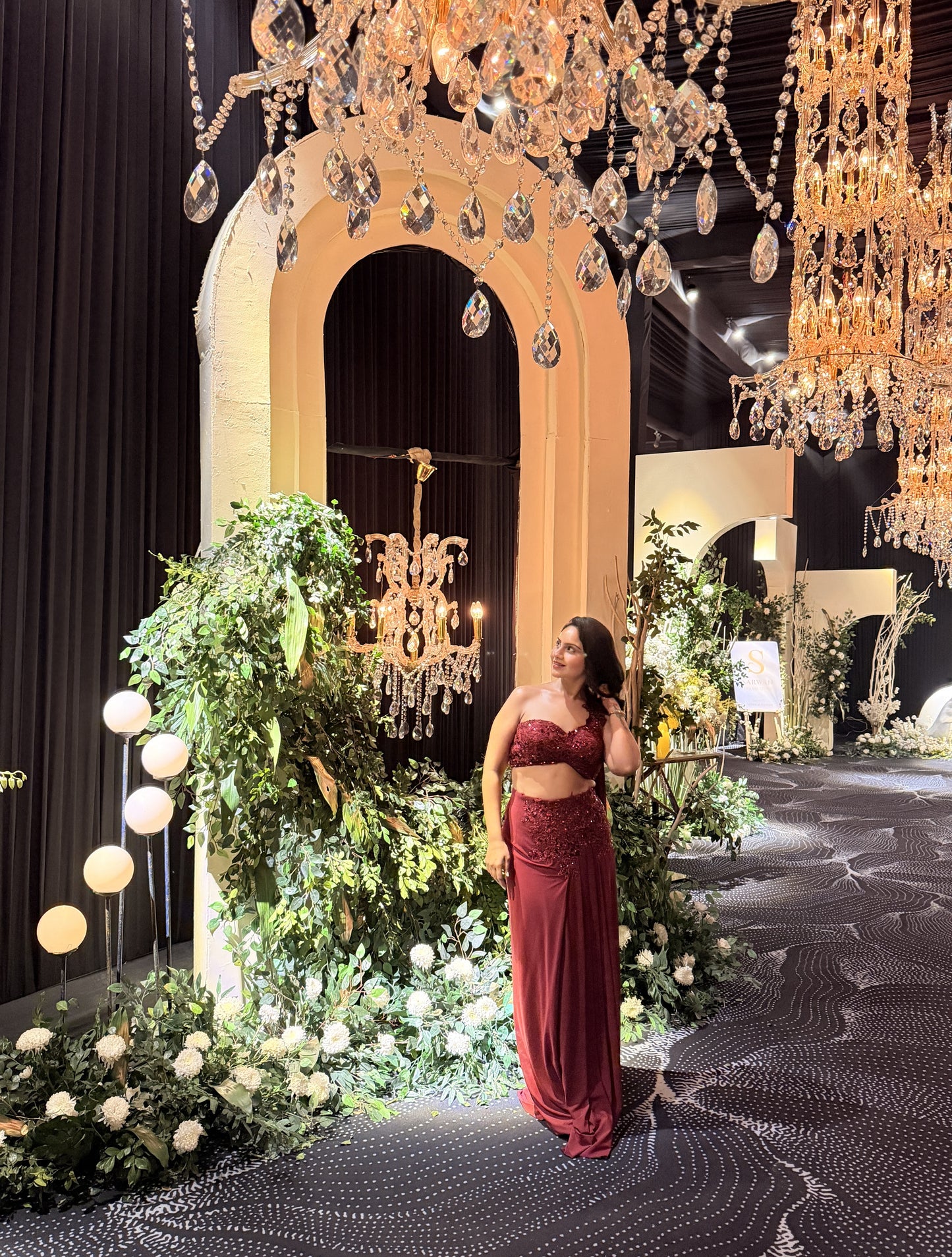 Nida Hand Embroidered Indo Western