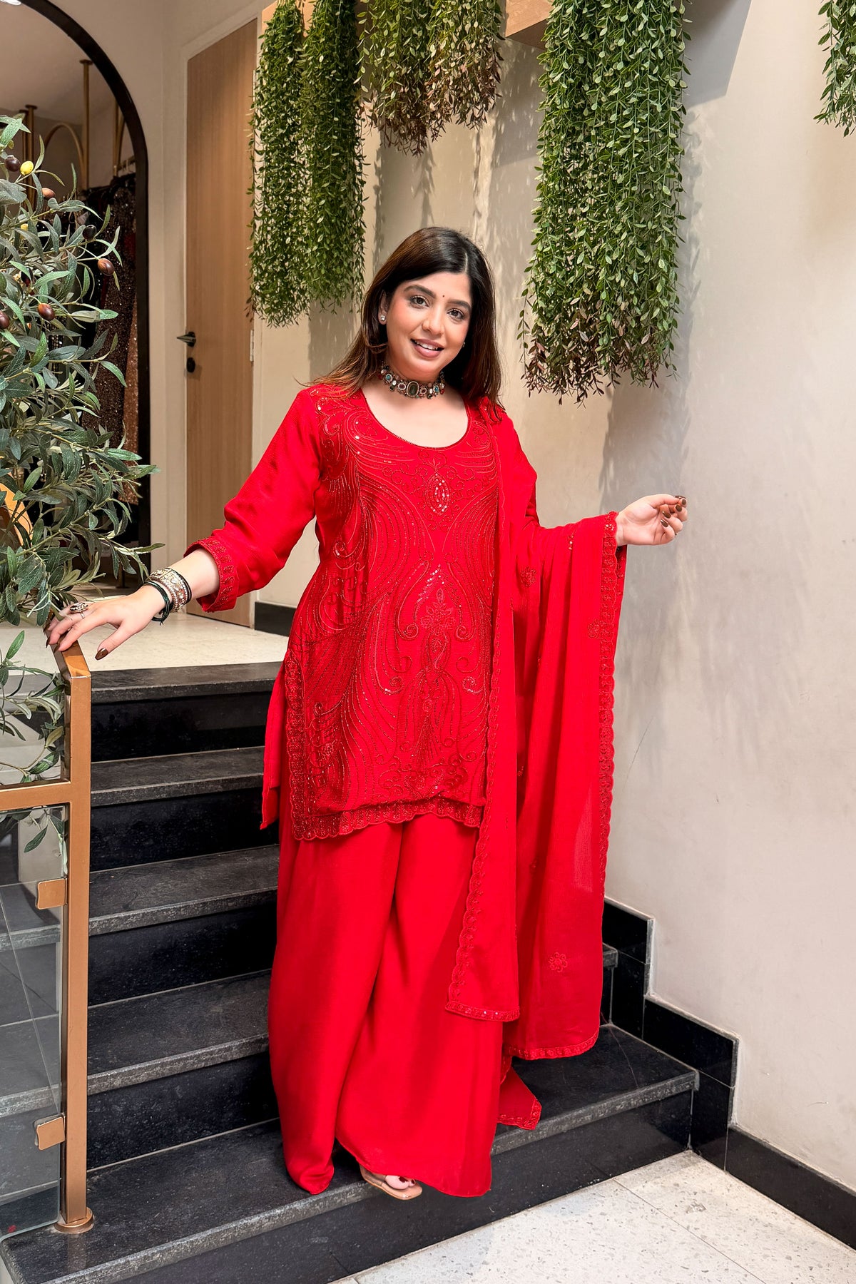 Prabha Beads & Thread Work Suit Set