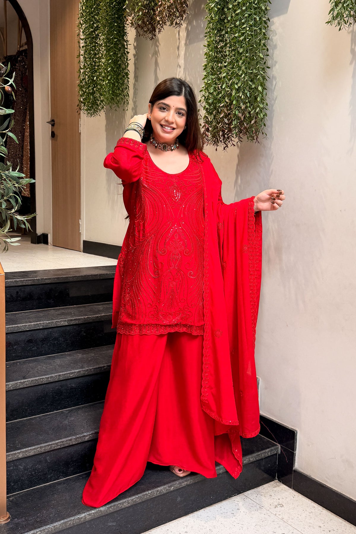 Prabha Beads & Thread Work Suit Set