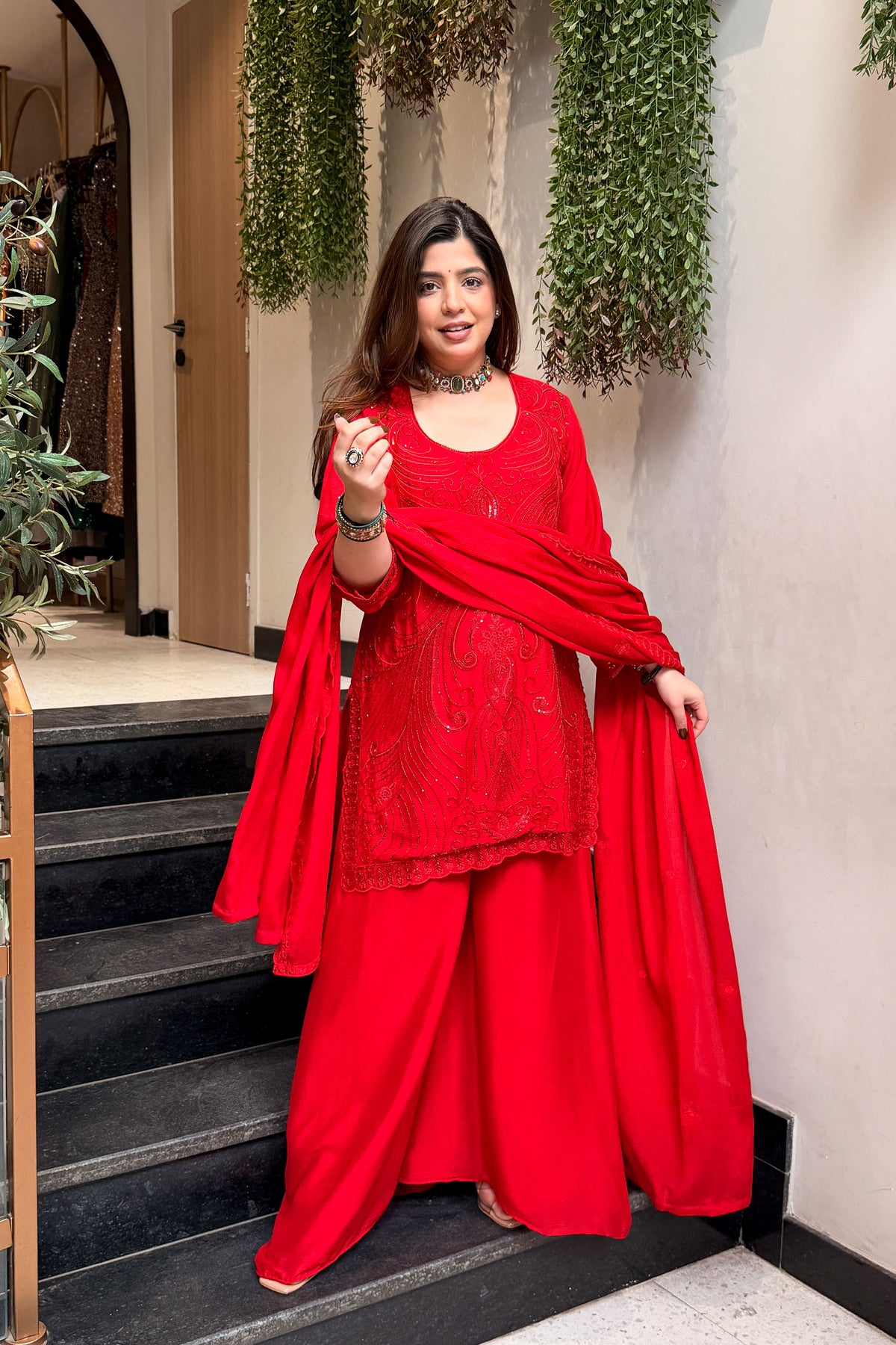 Prabha Beads & Thread Work Suit Set
