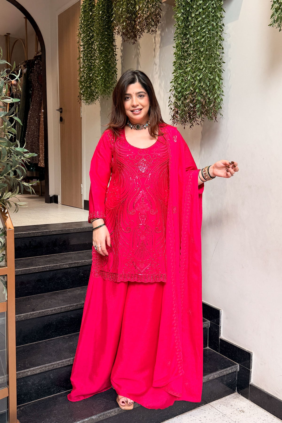 Prabha Beads & Thread Work Suit Set
