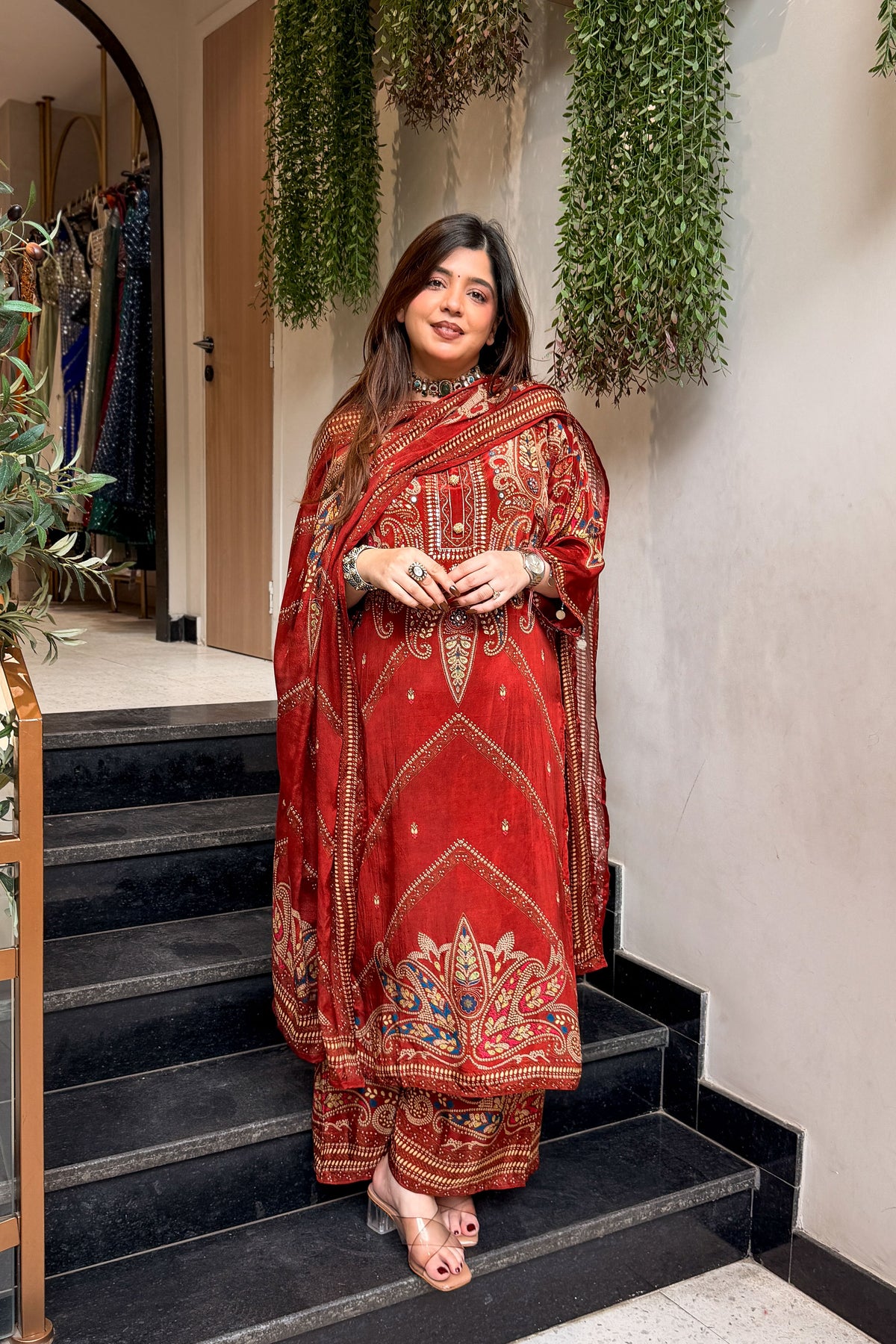 Urmi Printed & Embroidered Suit Set