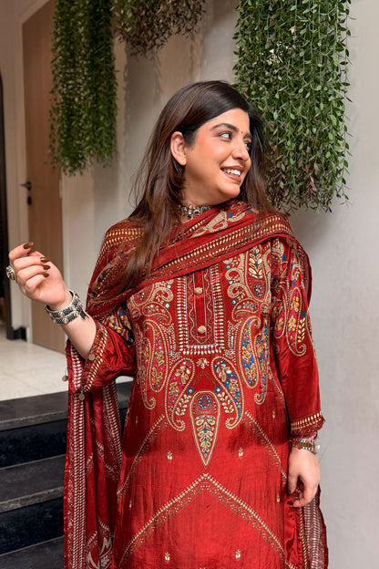 Urmi Printed & Embroidered Suit Set