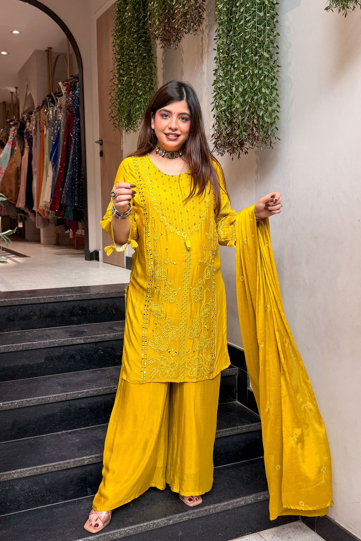 Jivana Embroidered Suit Set