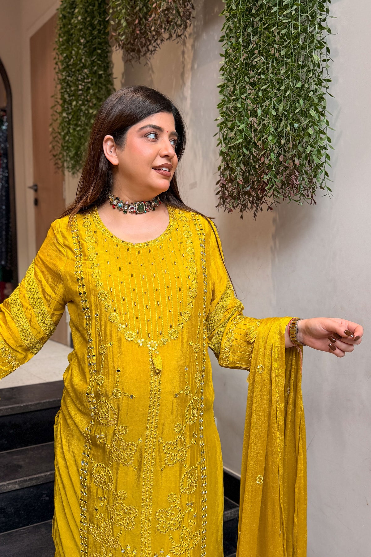 Jivana Embroidered Suit Set