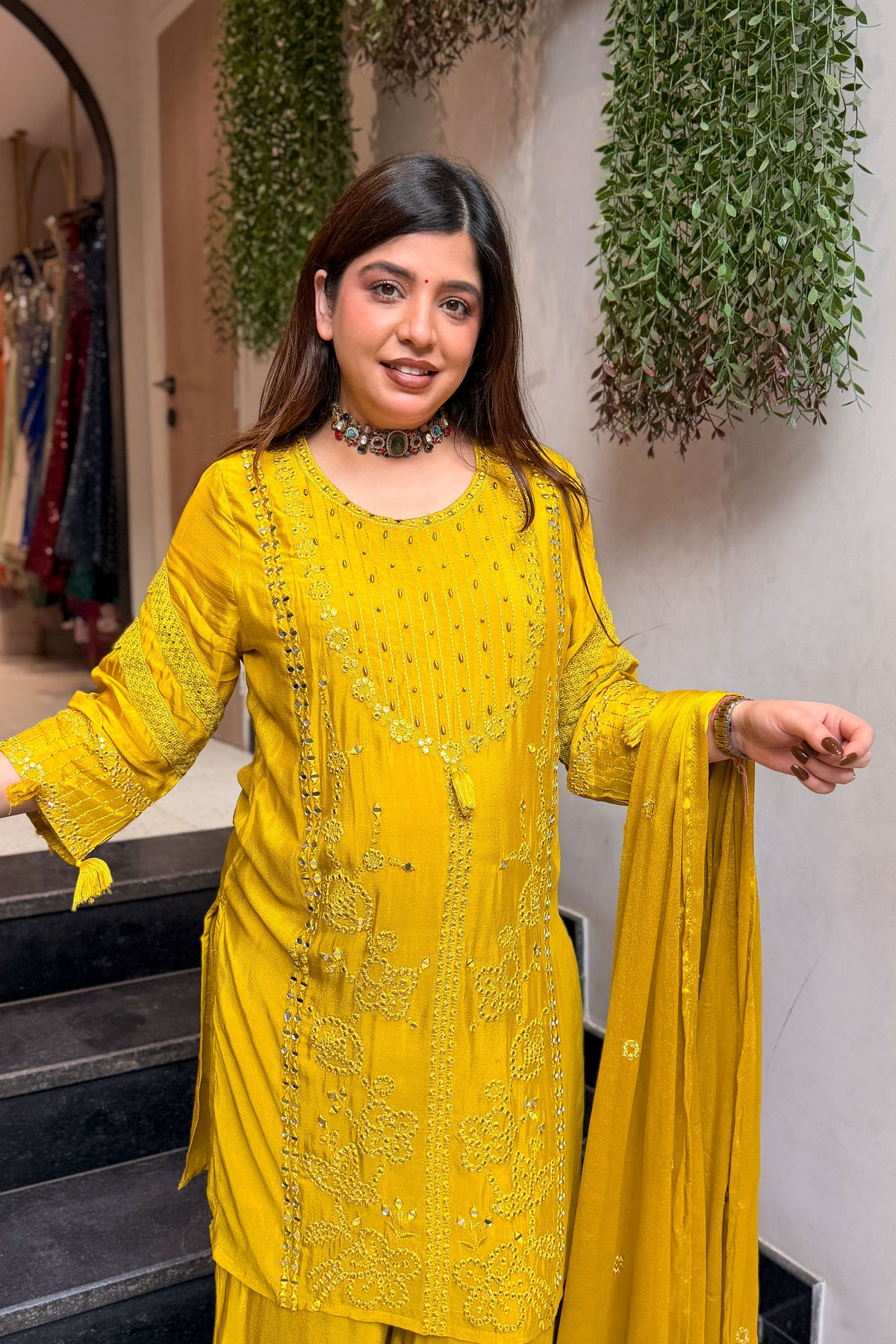 Jivana Embroidered Suit Set