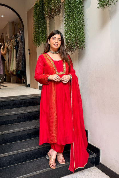 Veya Sequin Work Anarkali Suit Set