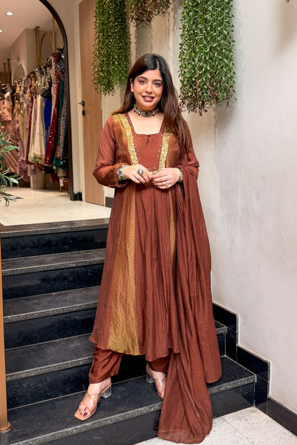 Veya Sequin Work Anarkali Suit Set